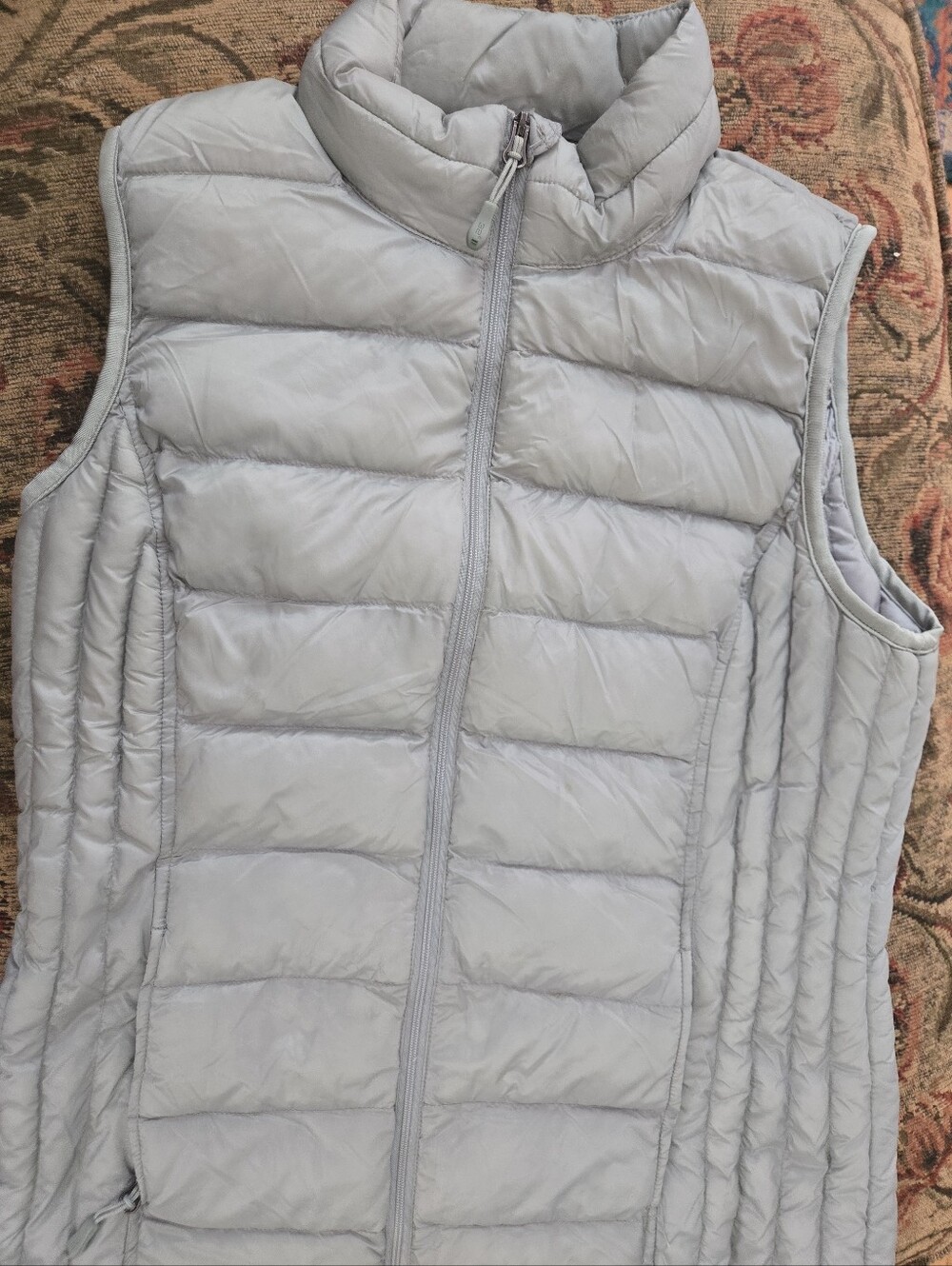 32 Degrees Light Gray Quilted Puffer Vest
